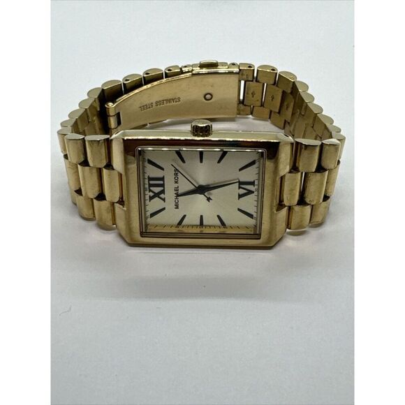 Michael Kors Nash MK3286 Unisex Gold Stainless Steel Analog Dial Watch JNA870 main image 6
